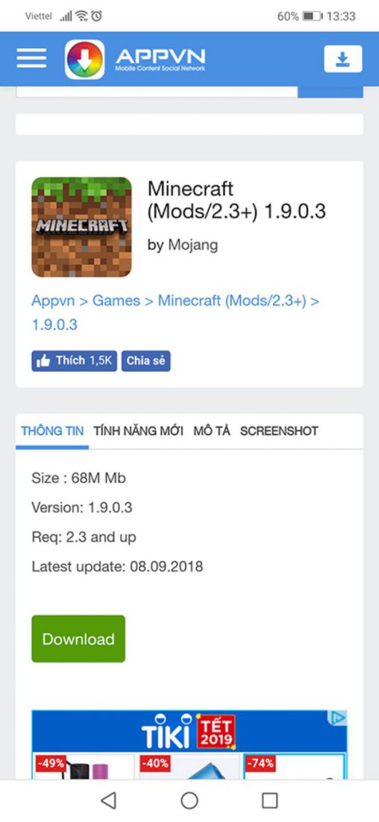 minecraft pe apk download ios