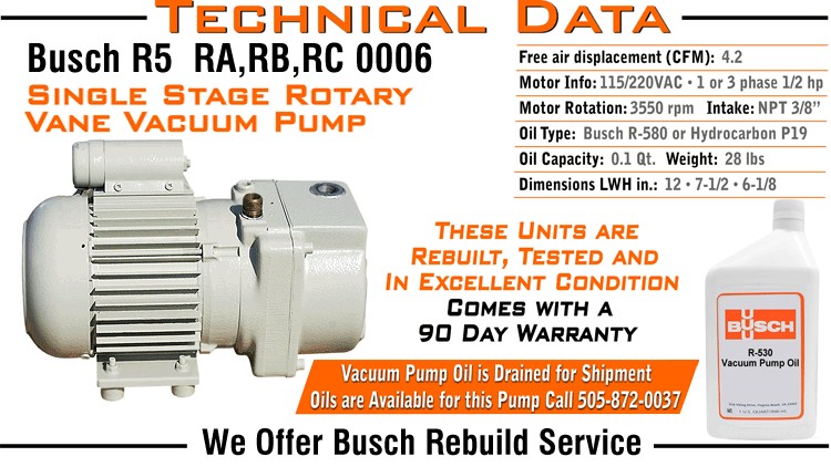 BƠM HÚT CHÂN KHÔNG BUSCH R5 RA0006 2