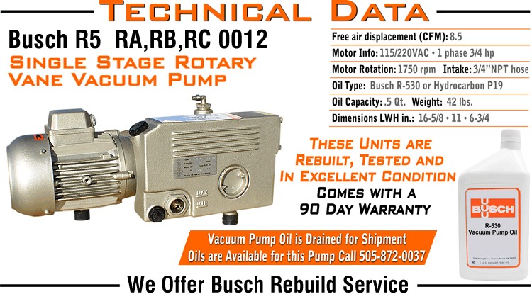 BƠM HÚT CHÂN KHÔNG BUSCH R5 RA0012 2