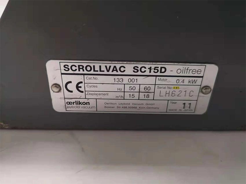 Bơm hút chân không LEYBOLD SCROLLVAC SC15D 4