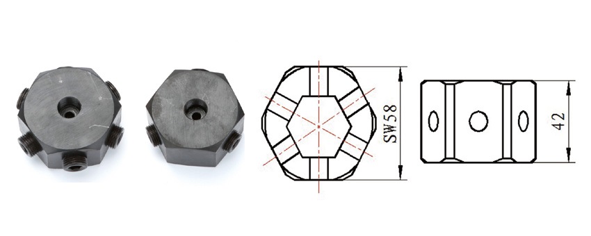 Bộ chia thủy lực lục giác TLP