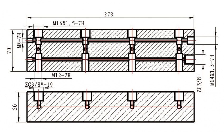 Bộ chia thủy lực 4 cổng TLP MF4RCT có thông số kỹ thuật ra sao?