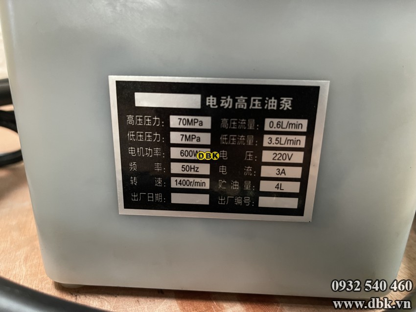 Bơm điện thủy lực 1 chiều 2.7 lít CTE-25AG 4