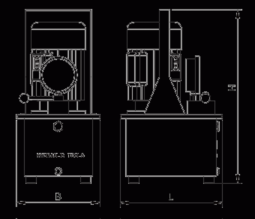 Bơm điện thủy lực 8 lít dầu TLP HHB-630C 1
