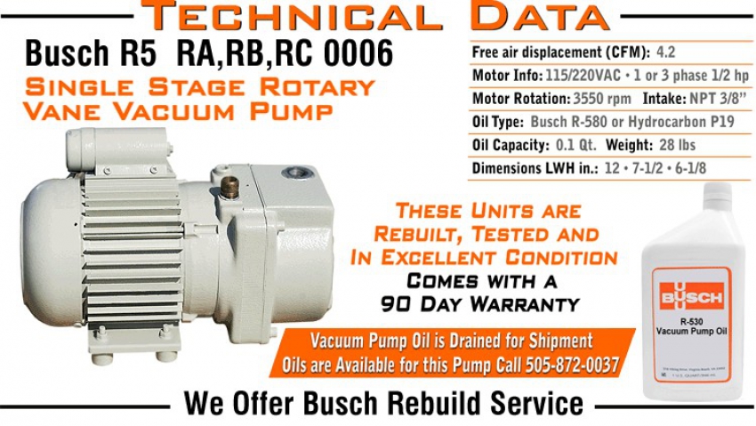 Bơm hút chân không BUSCH R5 RC0006 2