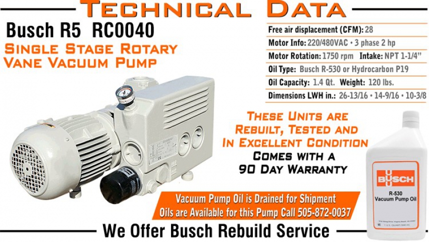 Bơm hút chân không BUSCH R5 RC0040 2