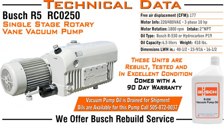 Bơm hút chân không BUSCH R5 RC0250 2