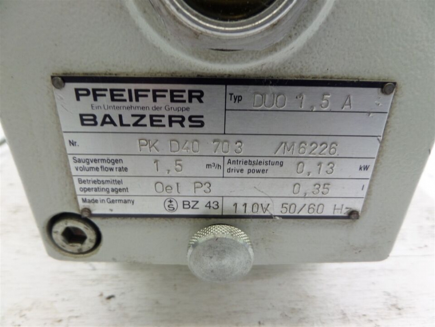 Bơm hút chân không PFEIFFER BALZERS DUO 1.5A 3