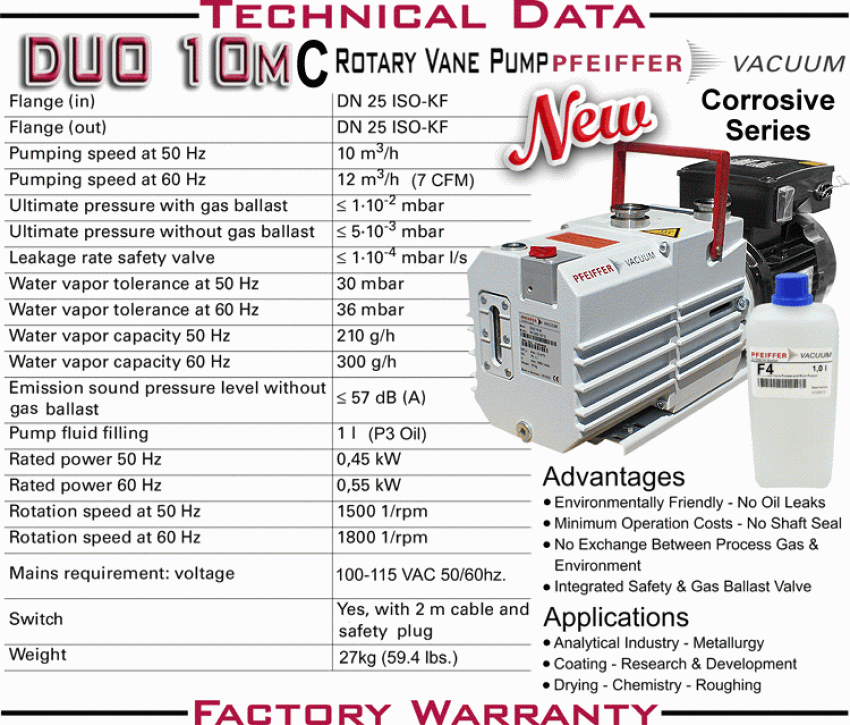 Bơm hút chân không PFEIFFER DUO 10MC 3