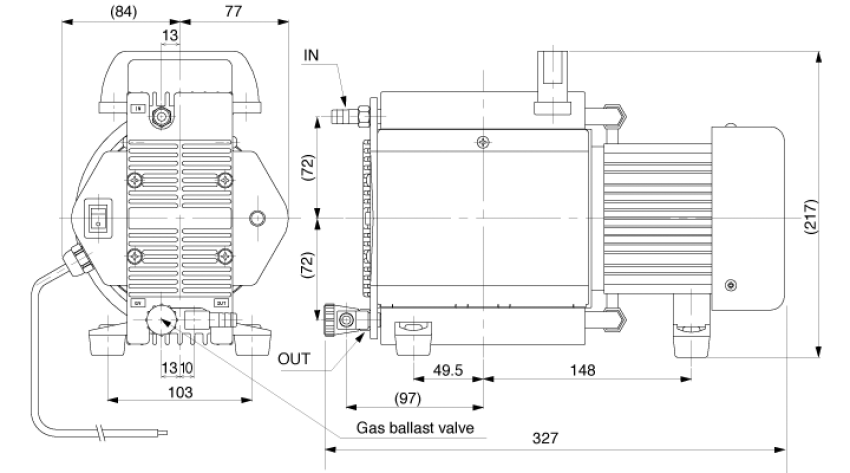 Bơm hút chân không ULVAC DAU-20 1