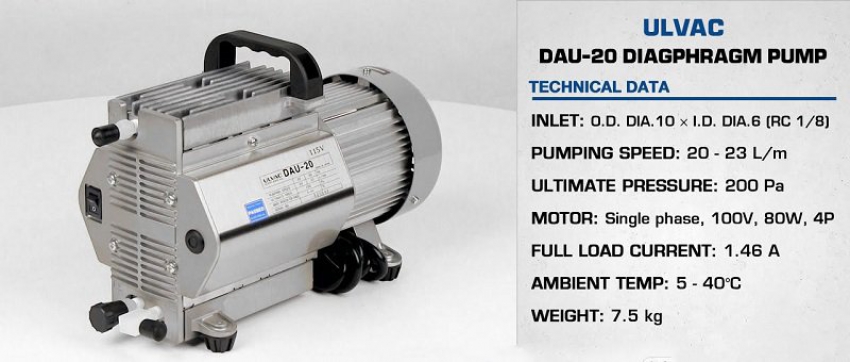 Bơm hút chân không ULVAC DAU-20 3
