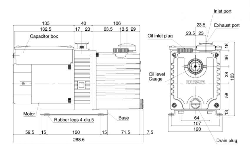 Bơm hút chân không ULVAC GHD 031 2