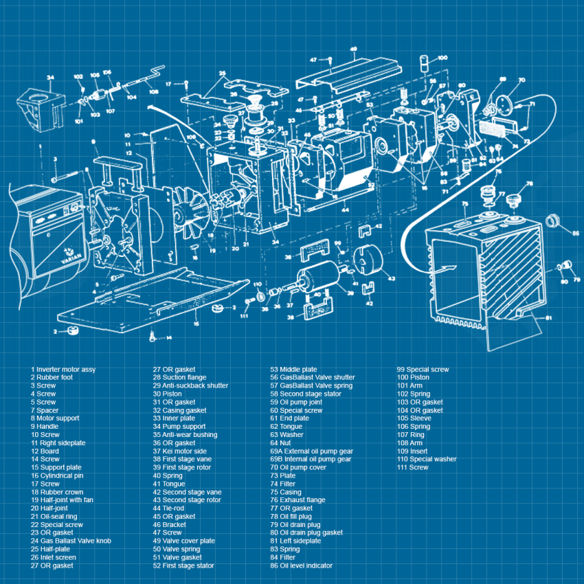 Bơm hút chân không VARIAN HS 652 3