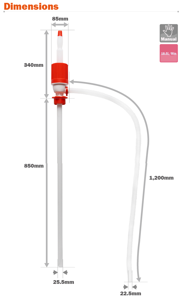 Bơm tay hóa chất DBK DP25 2