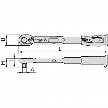 Cờ lê đo lực đầu rời Tone T3MP20 0