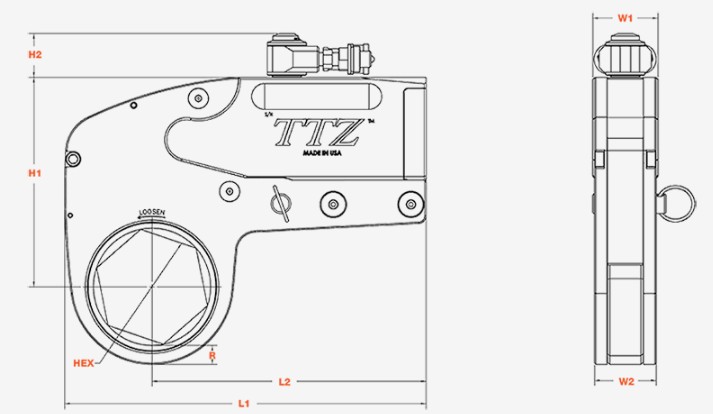 CỜ LÊ THỦY LỰC TORC TTZ-2 LỰC XIẾT 351- 2,450 Nm 2