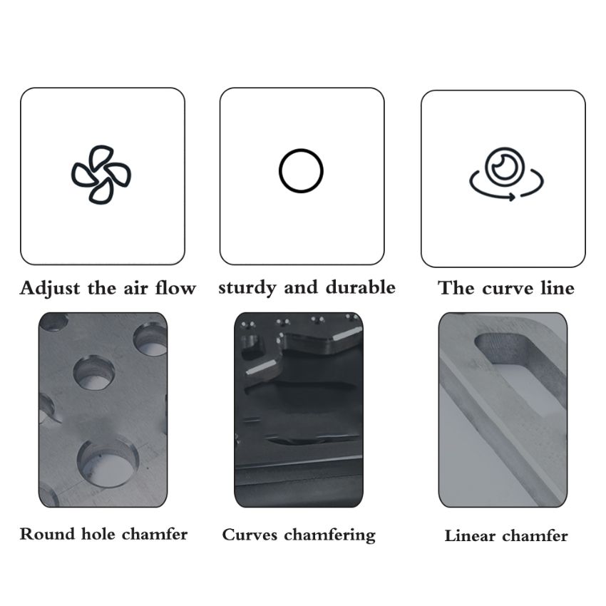 Máy vát mép cầm tay khí nén MAC-09 3