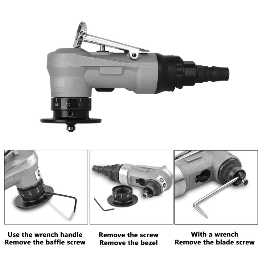 Máy vát mép cầm tay khí nén MAC-09 7