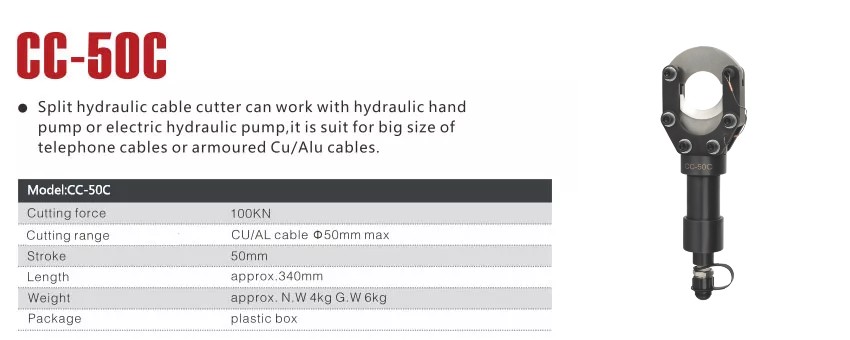 Đầu cắt cáp thủy lực TAT CC-50C 3
