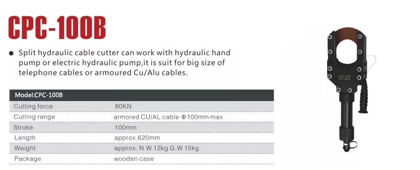 Đầu cắt cáp thủy lực TAT CPC-100B 2