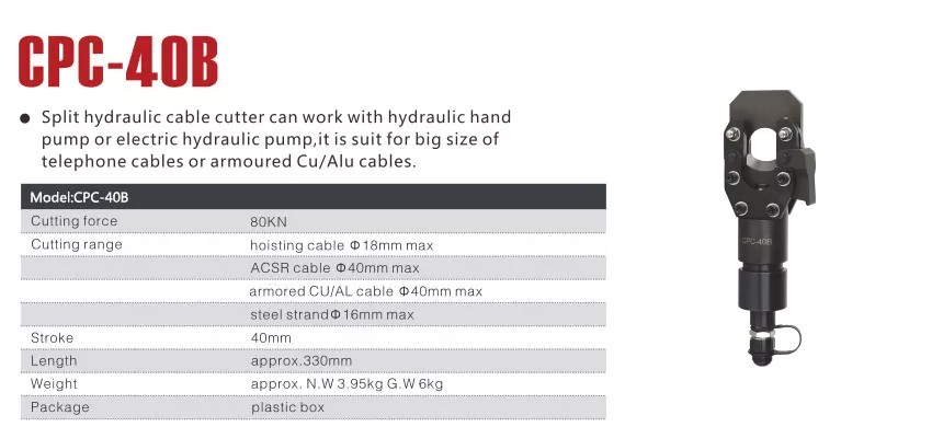 Đầu cắt cáp thủy lực TAT CPC-40B 2
