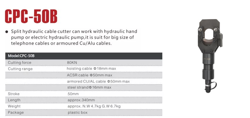 Đầu cắt cáp thủy lực TAT CPC-50B 1