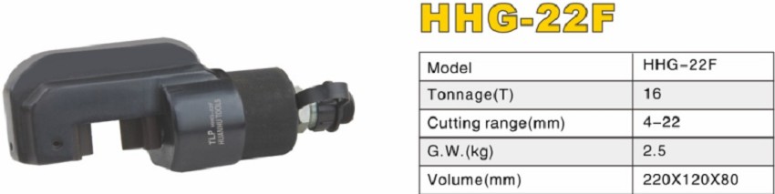 Đầu cắt sắt thủy lực 12 tấn 22mm TLP HHG-22F 4