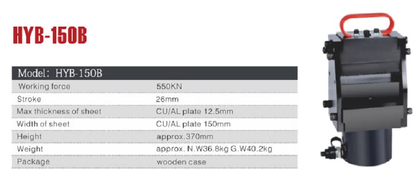 Đầu cắt thanh đồng thủy lực TAT HYB-150B 1