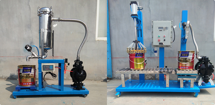 Máy chiết rót sơn định lượng DBK03 3