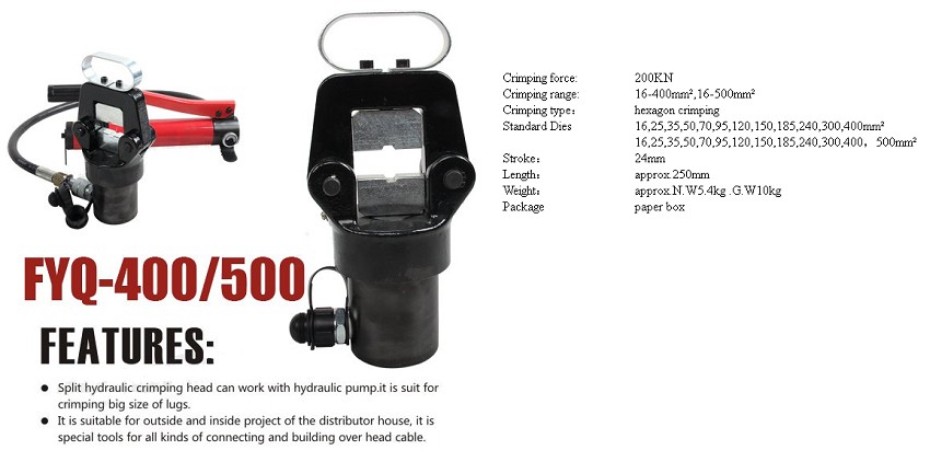 Đầu ép cos thủy lực TAT FYQ-500 0