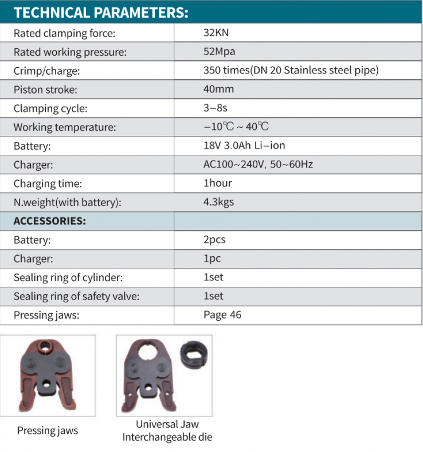 Dụng cụ bấm cos dùng pin EZ-1550 3