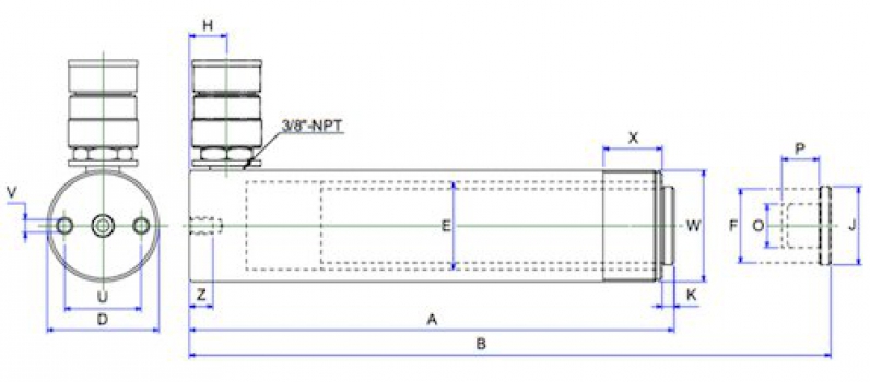 Kích thủy lực 1 chiều 15 tấn BETEX NSSS151 0