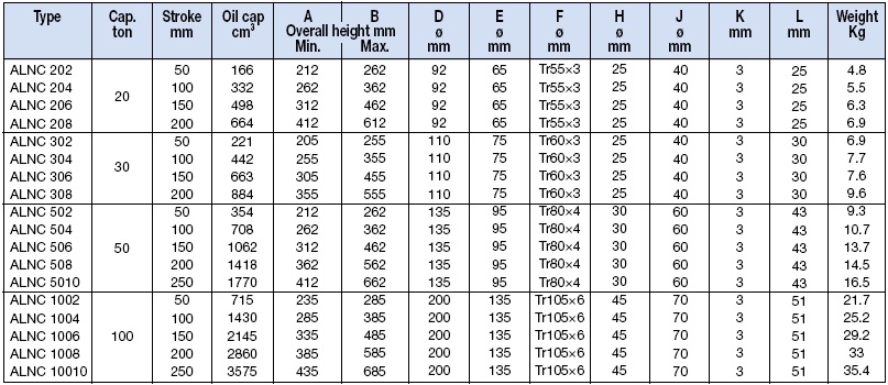 Kích thủy lực 1 chiều 20 tấn BETEX ALNC208 1