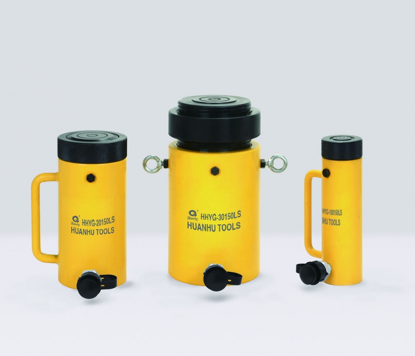 Kích thủy lực 1 chiều có vòng hãm 30 tấn hành trình 100mm TLP HHYG-30100LS 0