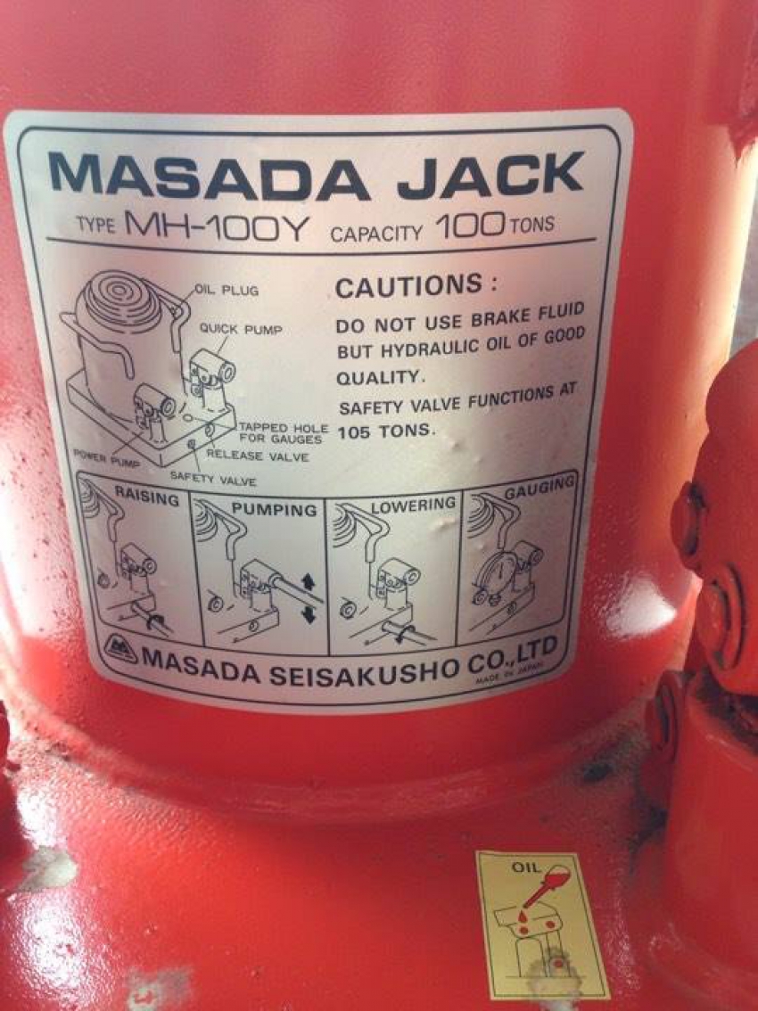 Kích thủy lực 100 tấn Masada MH-100Y 2