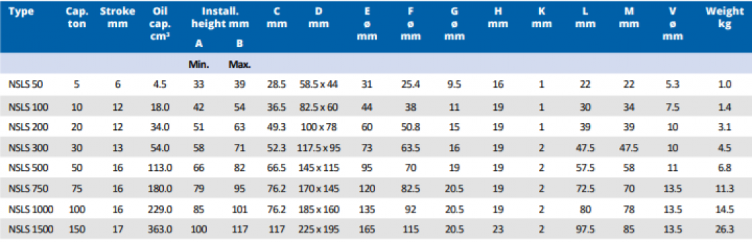 Kích thủy lực lùn 10 tấn BETEX NSLS100 1