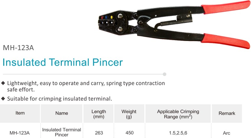 Kìm bấm cos 1.5-6 mm2 TAC MH-123A 1