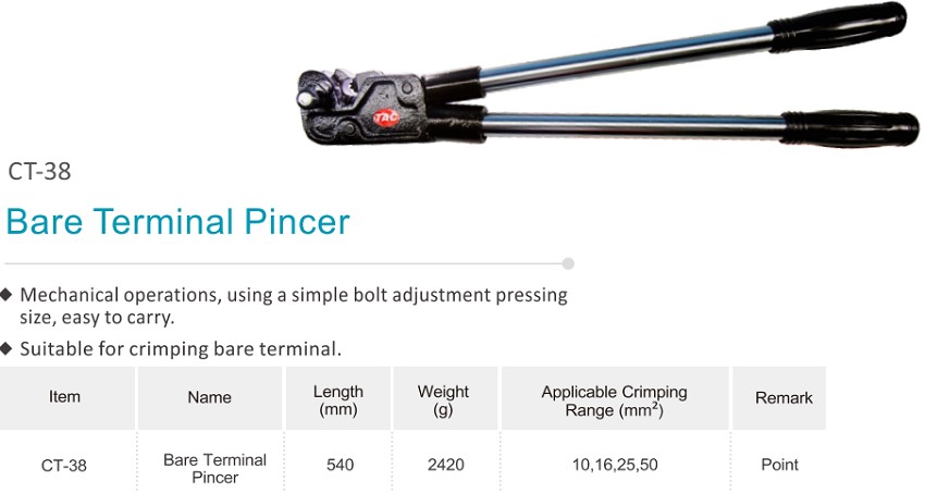 Kìm bấm cos 10-50 mm2 TAC CT-38