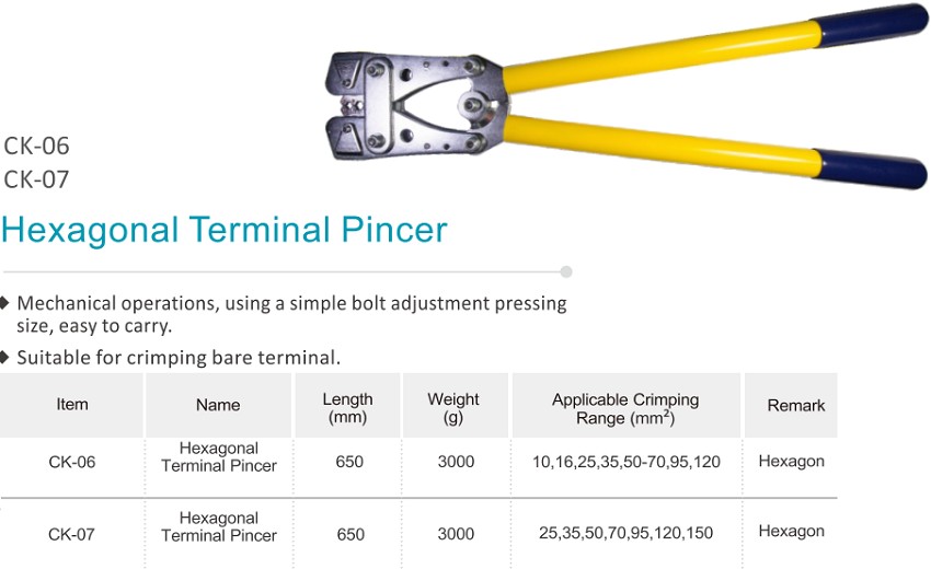 Kìm bấm cos 25-150 mm2 TAC CK-07 1