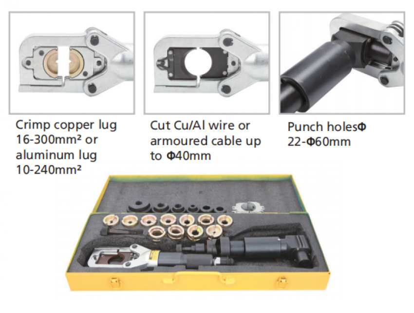 Kìm bấm cos 300 MM2 HHY-60HF 2