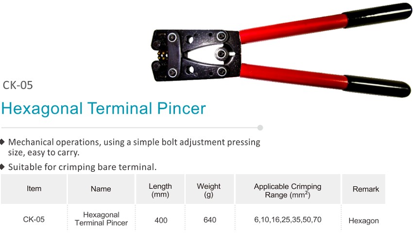 Kìm bấm cos 6-70 mm2 TAC CK-05 1