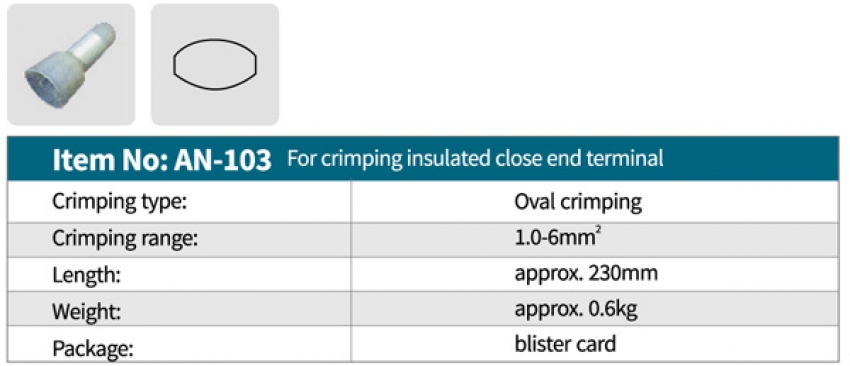 Kìm bấm cos tay Zupper AN-103 1