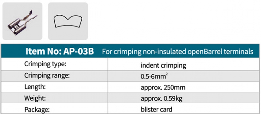 Kìm bấm cos tay Zupper AP-03B 0