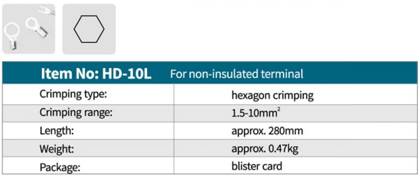 Kìm bấm cos tay Zupper HD-10L 0