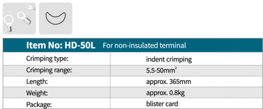 Kìm bấm cos tay Zupper HD-50L 0