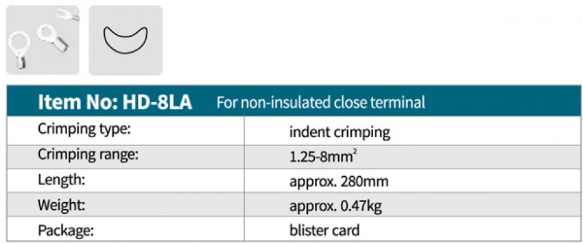 Kìm bấm cos tay Zupper HD-8LA 3