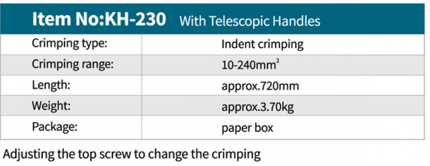 Kìm bấm cos tay Zupper KH-230 1
