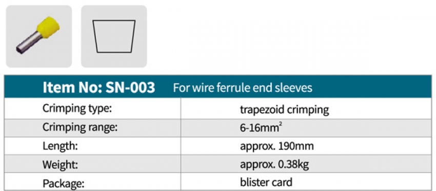 Kìm bấm cos tay Zupper SN-003 0