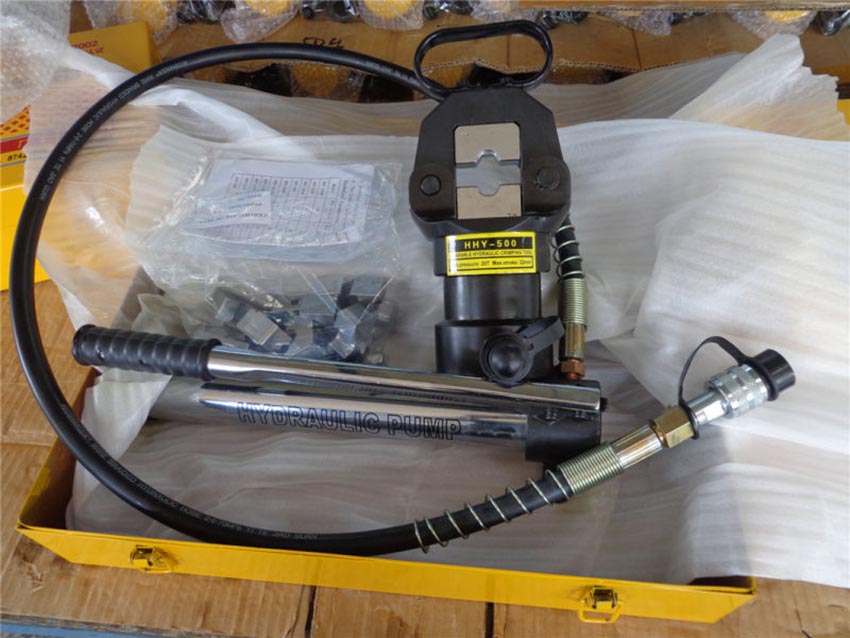 Giới thiệu sản phẩm kìm bấm cos thủy lực 500 mm2 20 tấn TLP HHY-500