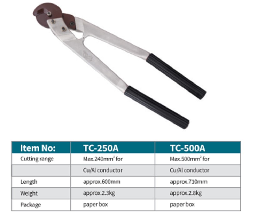 Kìm cắt cáp tay Zupper TC-250A 1